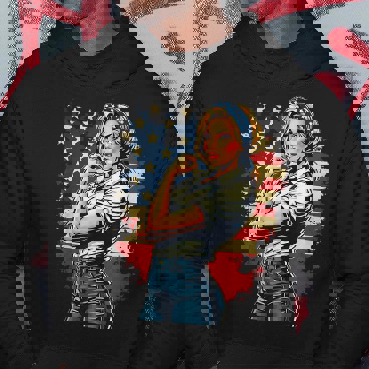 ピンアップセクシースタイルアメリカの象徴 パーカー 面白い贈り物