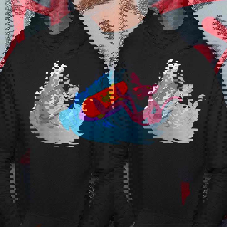 ピンクパンサー ビーチサーフィン 夏休み パーカー 面白い贈り物