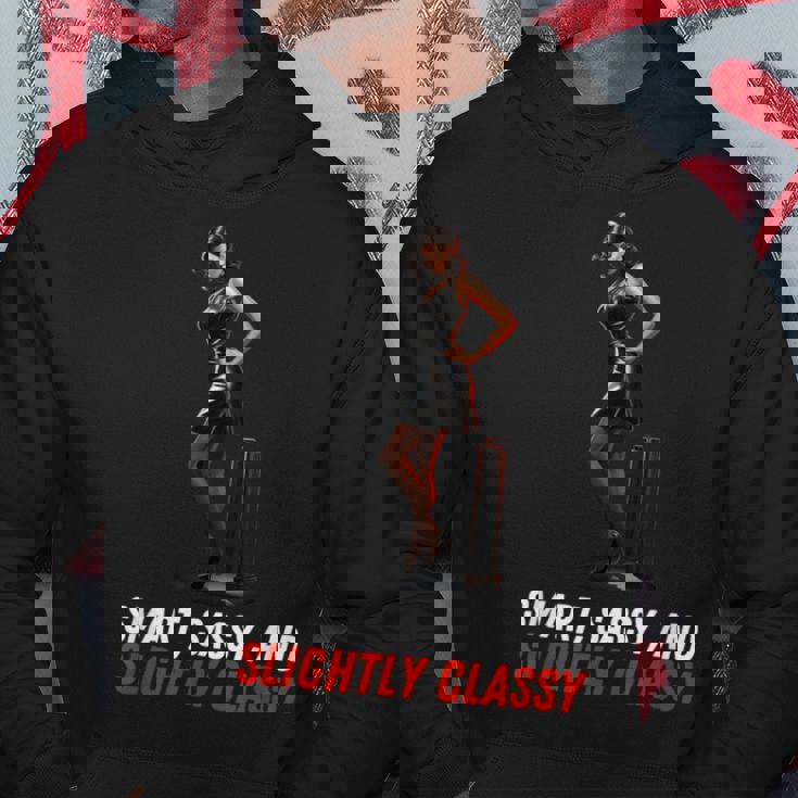 ピンナップガール スマート、生意気、やや上品 パーカー 面白い贈り物