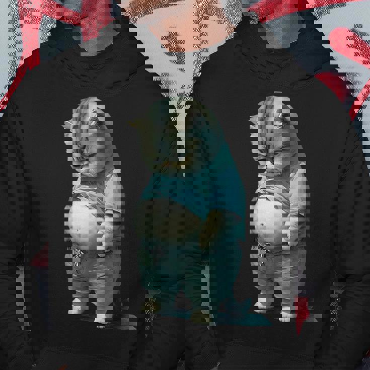 ファニー ファット キャット 子猫 アート デザイン 猫 飼い主 ペット愛好家 ギフト パーカー 面白い贈り物