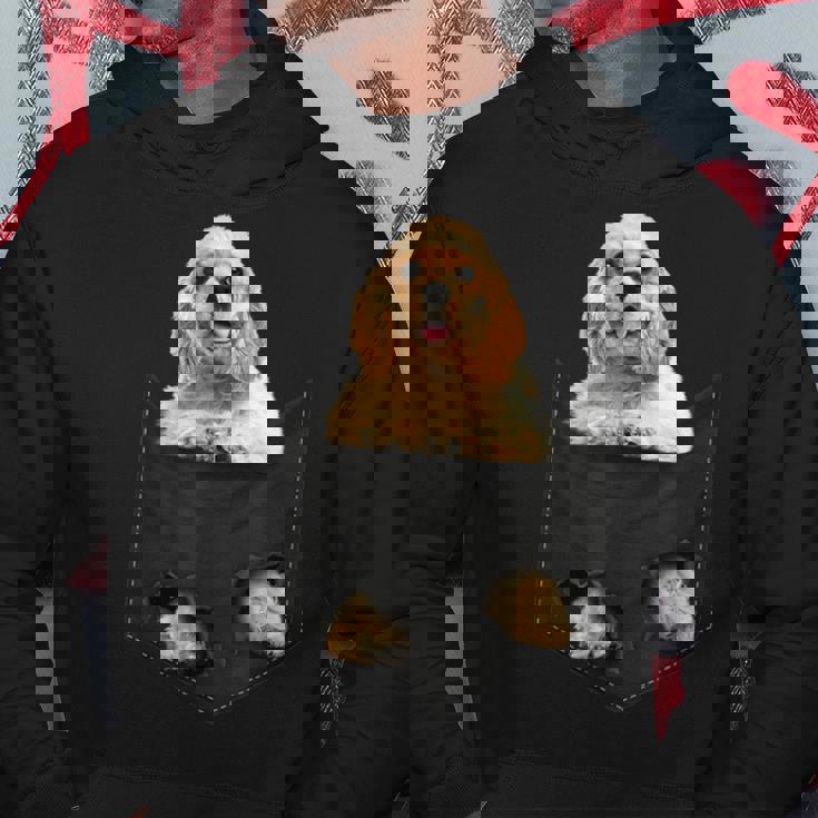 ファニーアメリカンコッカースパニエル ポケットに入った犬好き向け パーカー 面白い贈り物