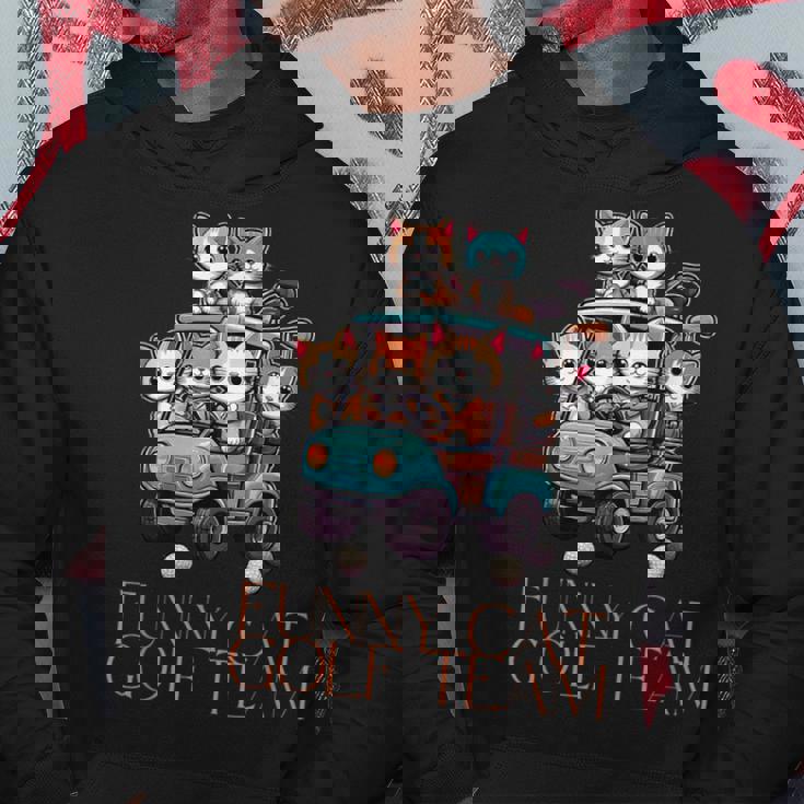 ファニーキャットゴルフチーム アニメ パーカー 面白い贈り物