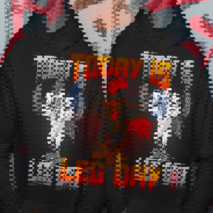 ファニーレッグデイチキンレッグスクワットジム パーカー 面白い贈り物