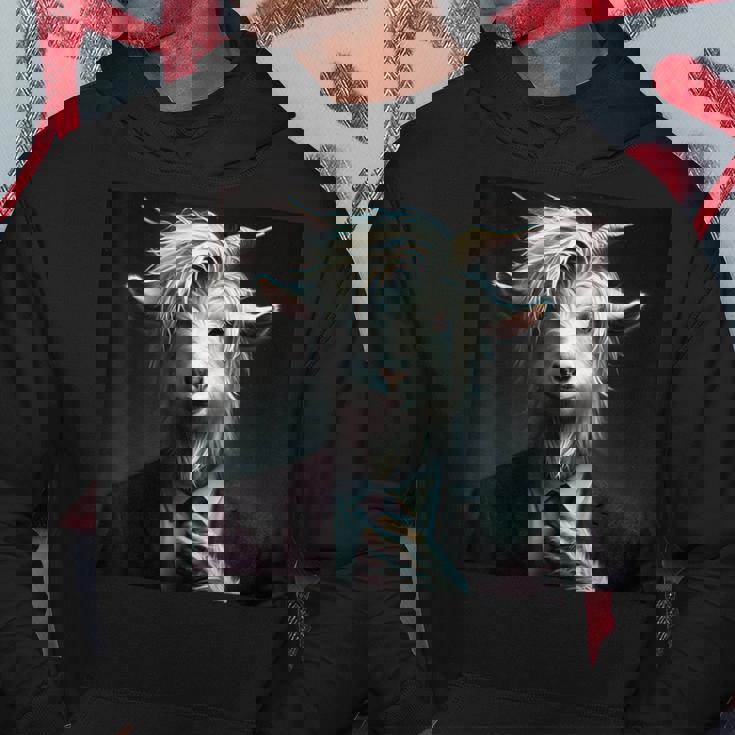 ファンタジー かわいい 白 ヤギ スーツ パーカー 面白い贈り物