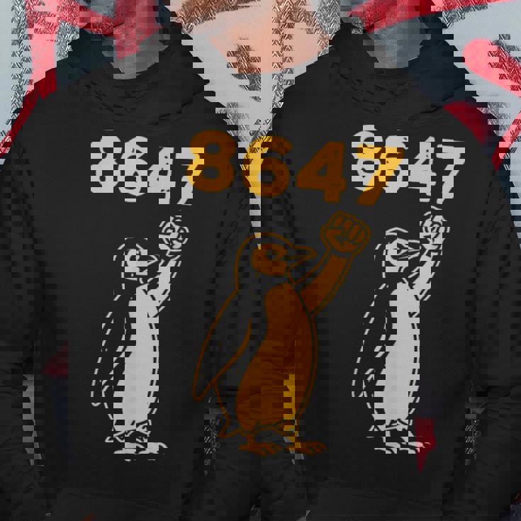 フィストペンギン-ウィースタンドウィズペンギン-ファニー8647 パーカー 面白い贈り物