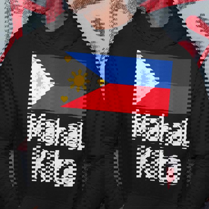 フィリピン国旗 Mahal Kita I Love You タガログ語 ピノイ フィリピン語 パーカー 面白い贈り物