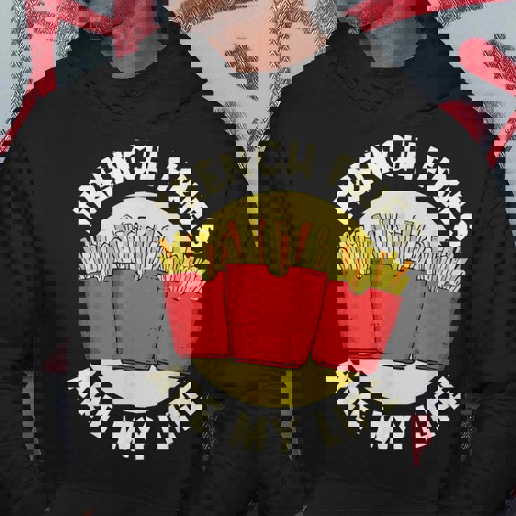 フライドポテト フライドポテトは私の人生 フライドポテト パーカー 面白い贈り物