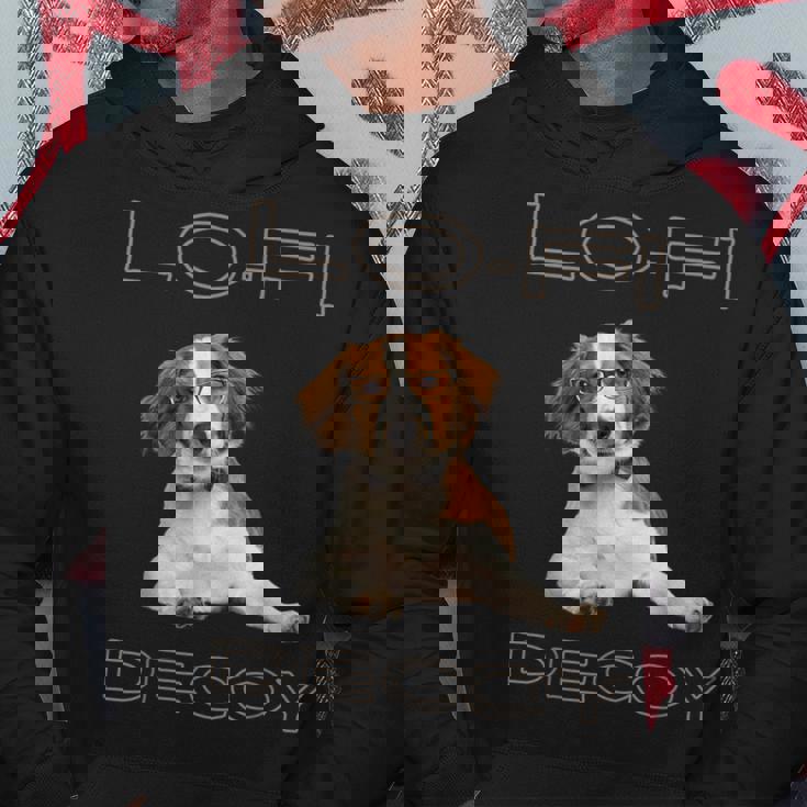 フルカラー インテリデコピン 眼鏡犬 Lo-Fi ヒップホップ 音楽愛好家 犬好き パーカー 面白い贈り物