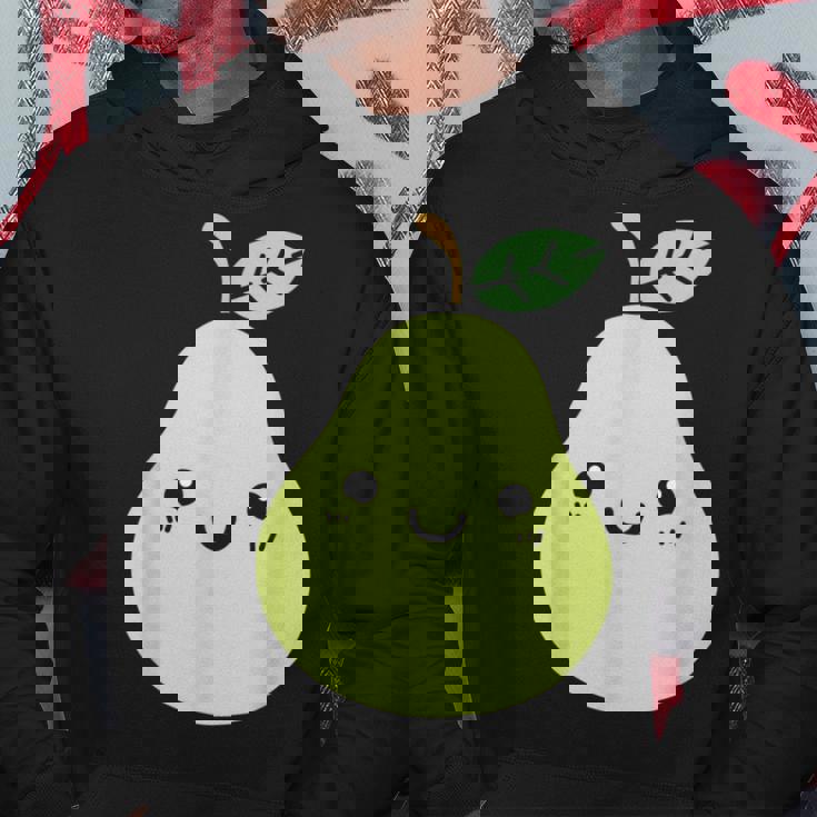 フルーツ 梨 小さなミニマリストのシンプルな梨 パーカー 面白い贈り物