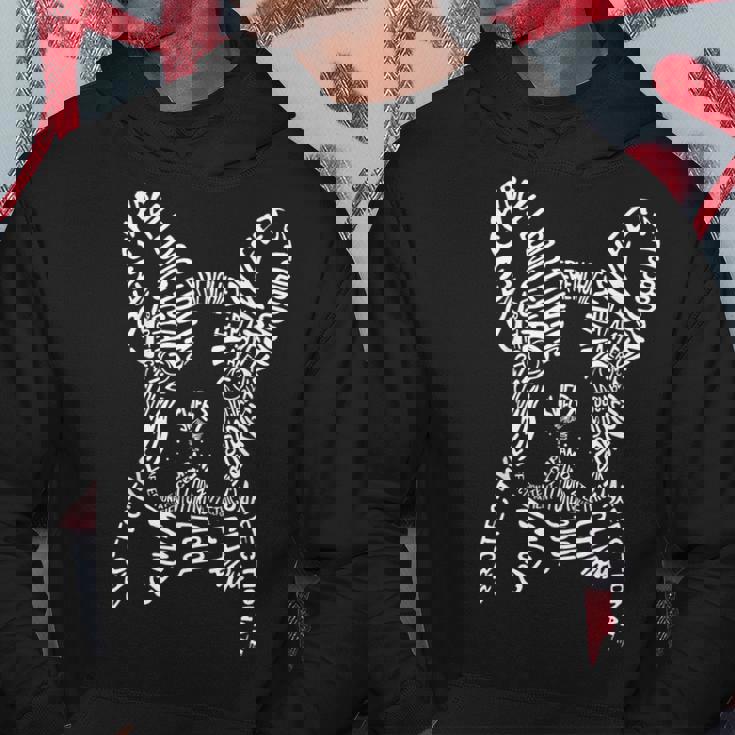 フレンチブルドッグ タイポグラフィ ワードアート フレンチ 犬 ギフト パーカー 面白い贈り物