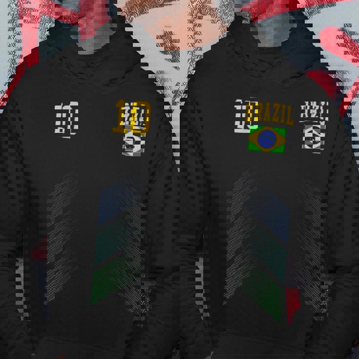 ブラジル サッカーファンジャージー ブラジル国旗 フットボール愛好家 パーカー 面白い贈り物