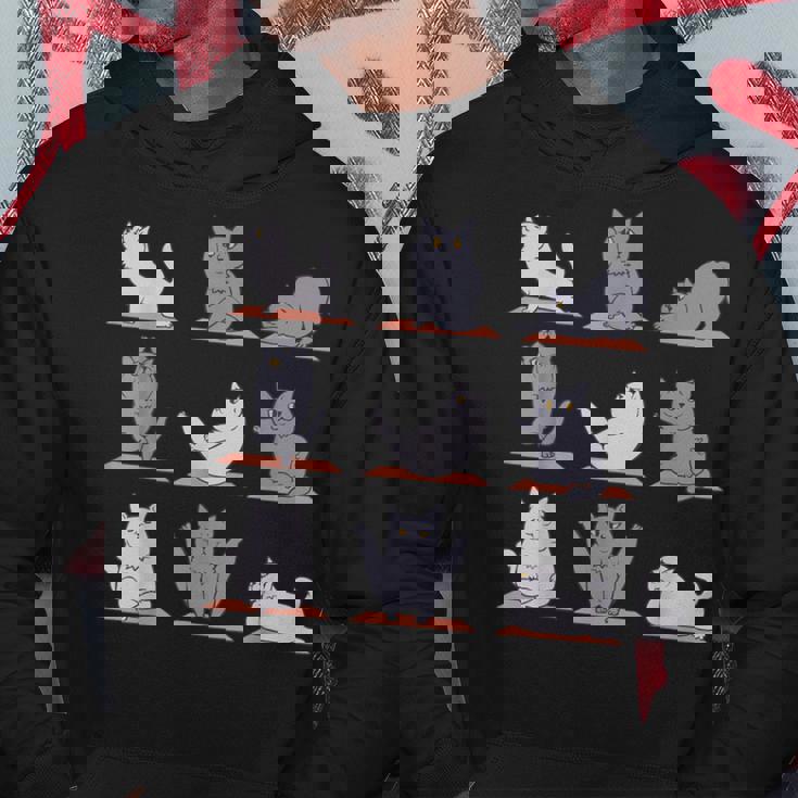 ブリティッシュショートヘアキャット ヨガ パーカー 面白い贈り物