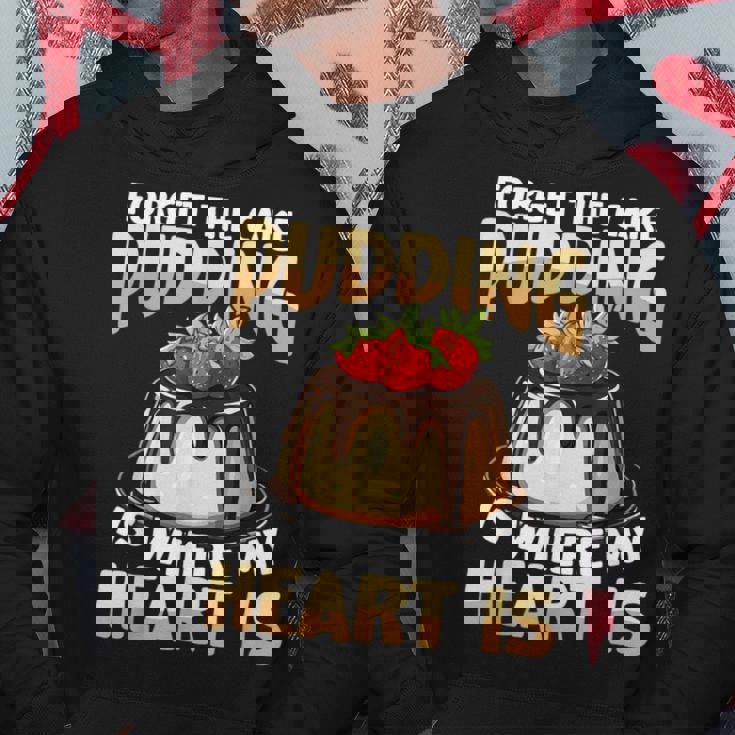 プディングはどこに私の心はチョコレートプリンの恋人 パーカー 面白い贈り物