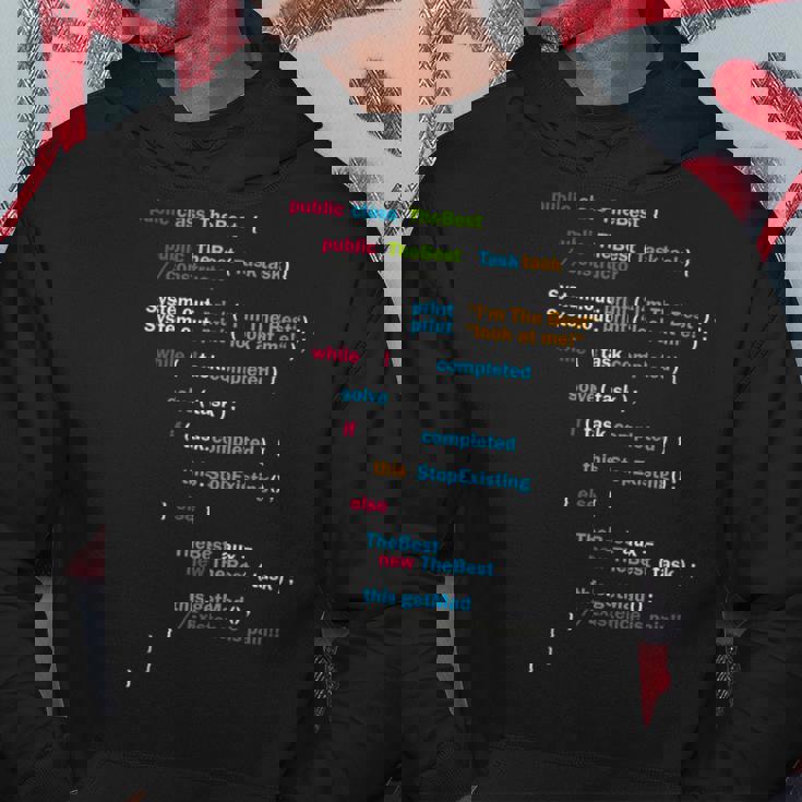 プログラムコード The Best パーカー 面白い贈り物