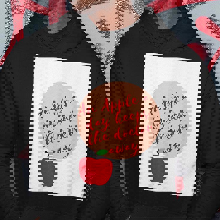 ヘルシーシャツアップル 最新 医者を遠ざける パーカー 面白い贈り物