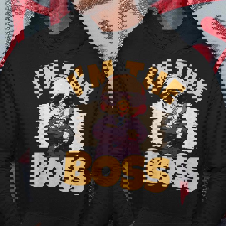 ベイビー・ボス「アイム・ザ・ボス」ライク・ア・ボス・キッズ パーカー 面白い贈り物