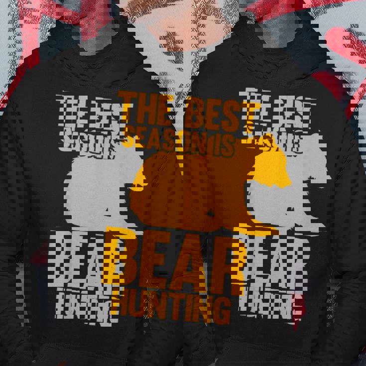 ベストシーズンはクマ狩りハンター パーカー 面白い贈り物