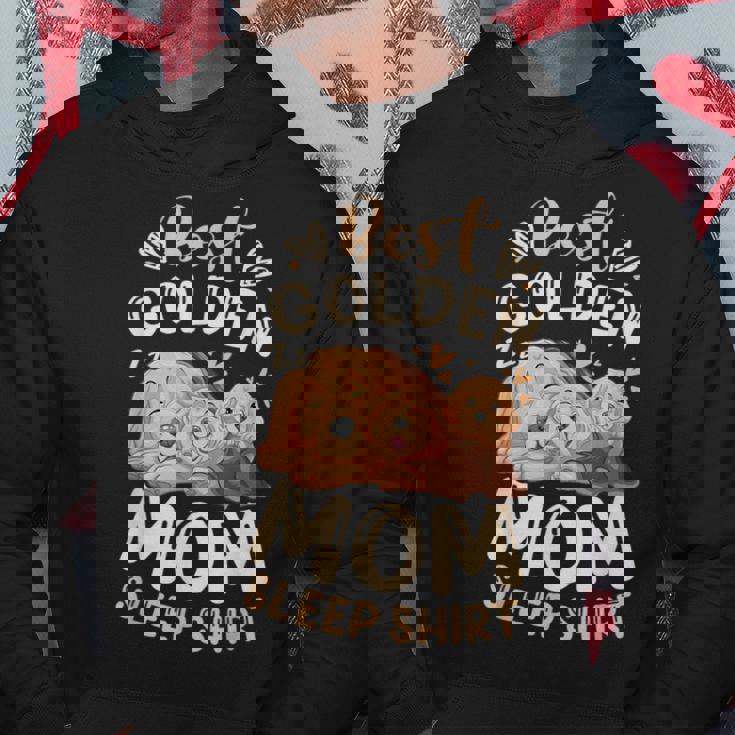 ベスト・ゴールデン・ママ、子犬とゴールデン・レトリーバー パーカー 面白い贈り物