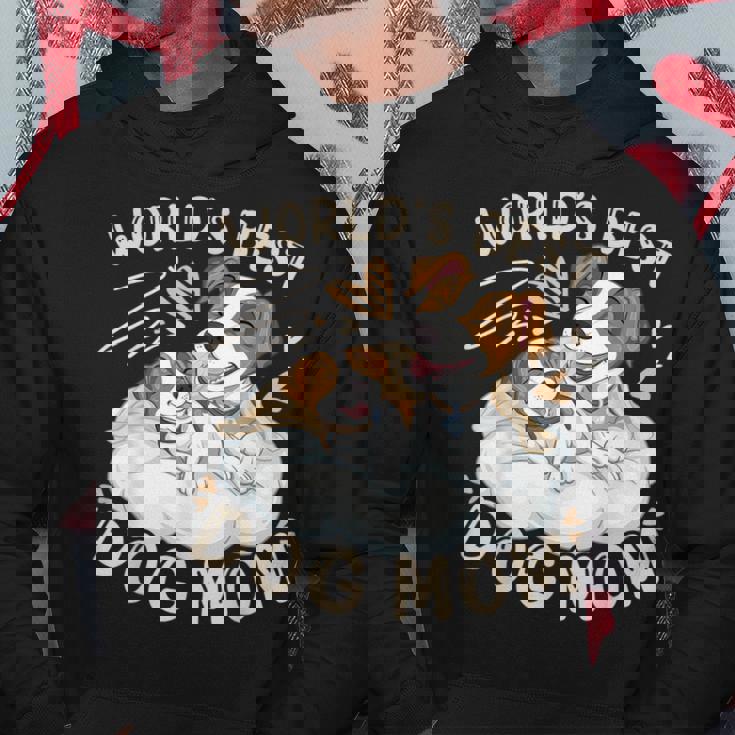 ベスト・ドッグ・ママ、子犬とジャック・ラッセル・テリア パーカー 面白い贈り物