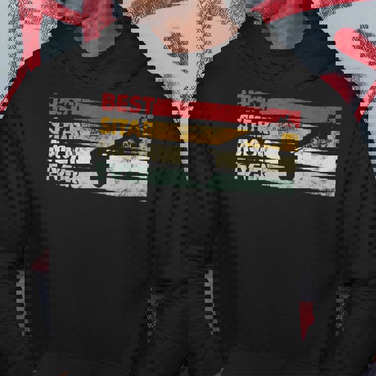 ベスト・マム・エバー-マザー・ヴィンテージ・シタール パーカー 面白い贈り物