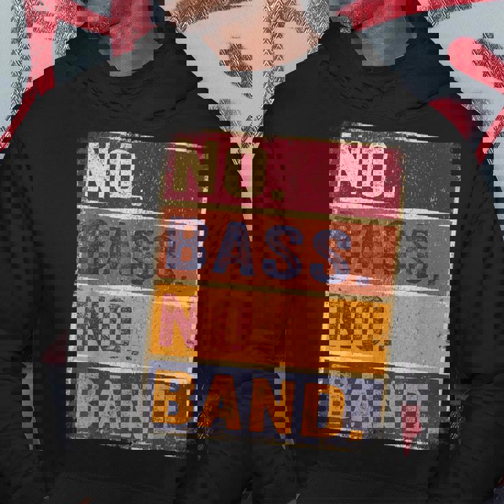 ベーシスト 楽器 エレキベース ノーバス ノーバンド パーカー 面白い贈り物