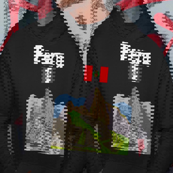 ペルー お土産 インカ マチュピチュ ペルー国旗 アンデス山脈 パーカー 面白い贈り物