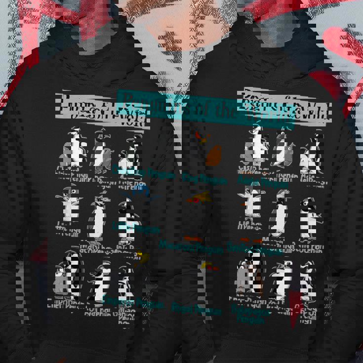 ペンギンの種類 ペンギン好き 野生動物 北極 シーバードファン パーカー 面白い贈り物