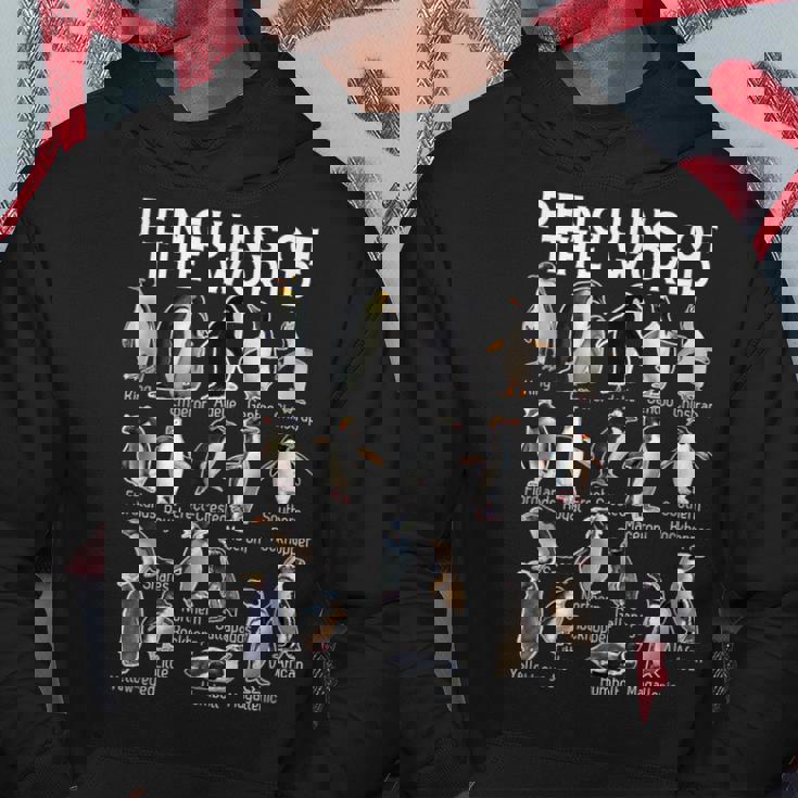 ペンギン好き 世界のペンギンズ ペンギンの種類 パーカー 面白い贈り物