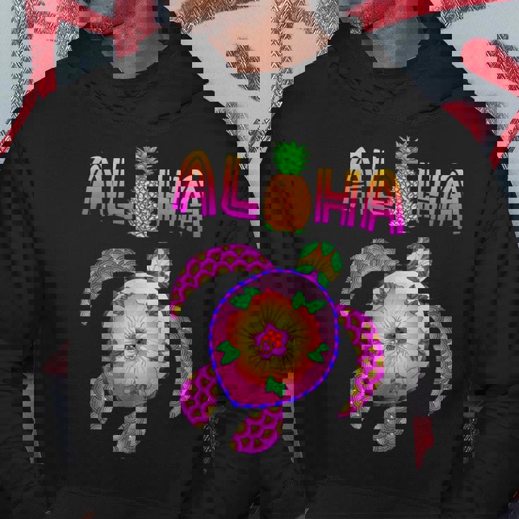 ホヌウミガメ アロハ ハワイ諸島 バケーション パーカー 面白い贈り物