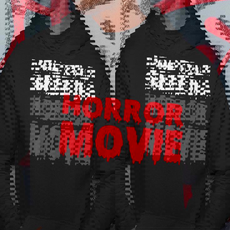 ホラー映画なら絶対生き残るよ パーカー 面白い贈り物