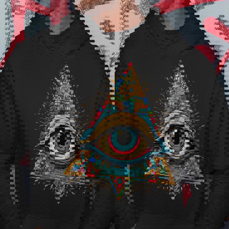 ホルスアイ オールシーイングアイ ピラミッド イルミナティ フリーメイソン パーカー 面白い贈り物