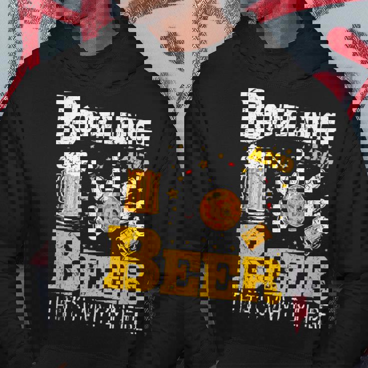 ボウリングビール だからここにいるボウラー パーカー 面白い贈り物