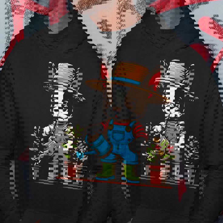 ボストンテリア 水やり 植物 ガーデニング 犬好き パーカー 面白い贈り物