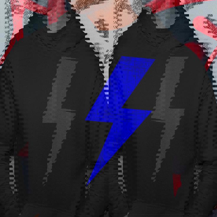 ボルト ライトニング ブルー デザイン チーム パーカー 面白い贈り物