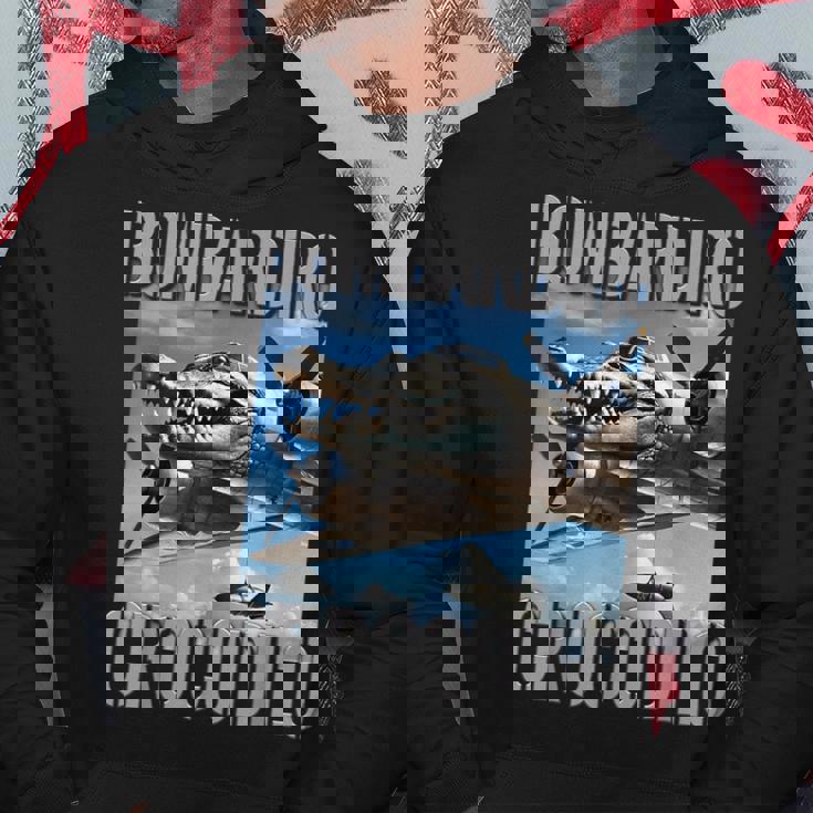 ボンバルディーノ クロコディロ Ai モンスター イタリアン ブレイン ロット キッズ 男の子 パーカー 面白い贈り物