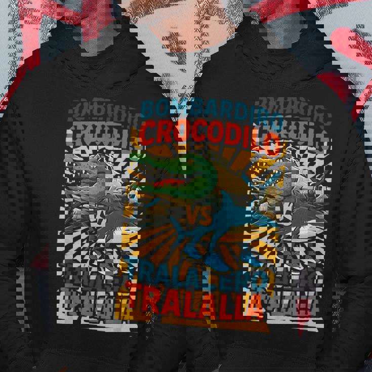 ボンバルディーロクロコダイロs トラレロトララーラ-イタリアンブレインロット パーカー 面白い贈り物