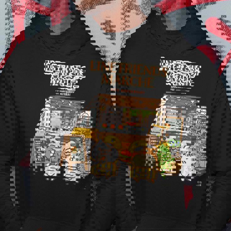 ボンレス犬とボンレス猫 キッチンカーロゴ付 ダークカラー パーカー 面白い贈り物