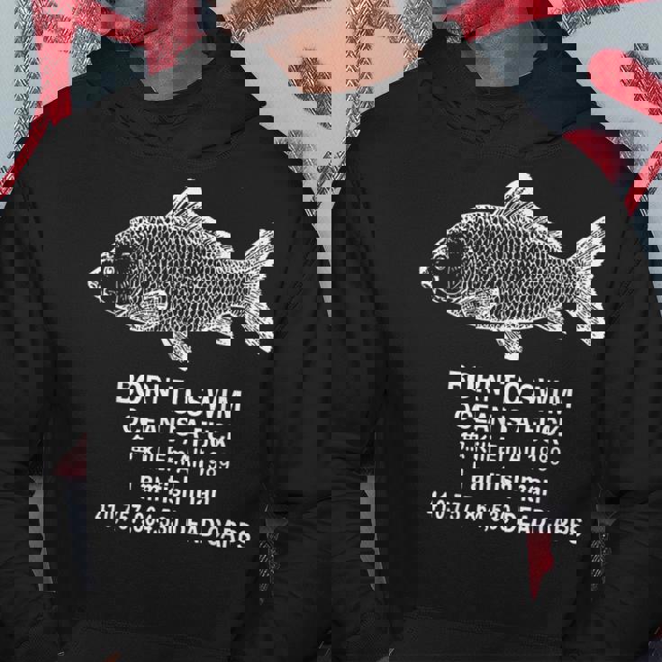 ボーン・トゥ・スイム・オーシャン・イズ・ア・ファック・キル・エム・オーシャン 1989 パーカー 面白い贈り物