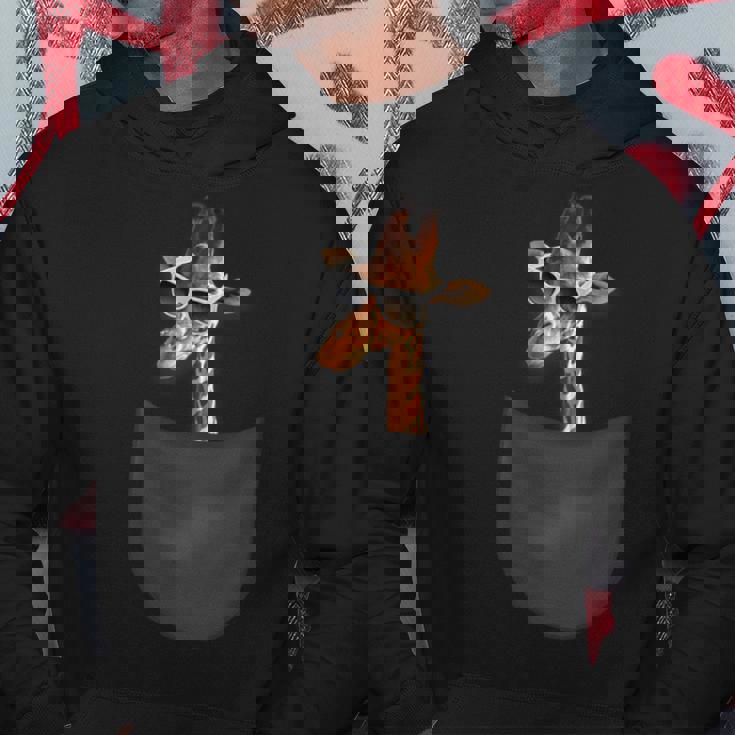 ポケット キリン パーカー 面白い贈り物