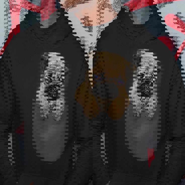 ポケット パグ 犬 パーカー 面白い贈り物