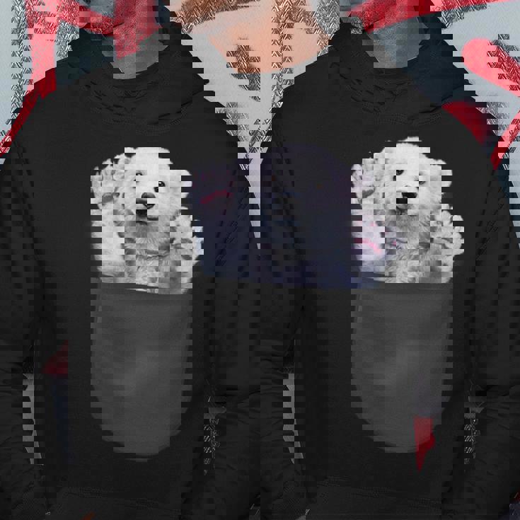 ポケット 北極熊 クマ パーカー 面白い贈り物