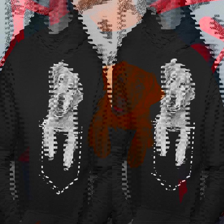 ポケットゴールデンレトリバー パーカー 面白い贈り物