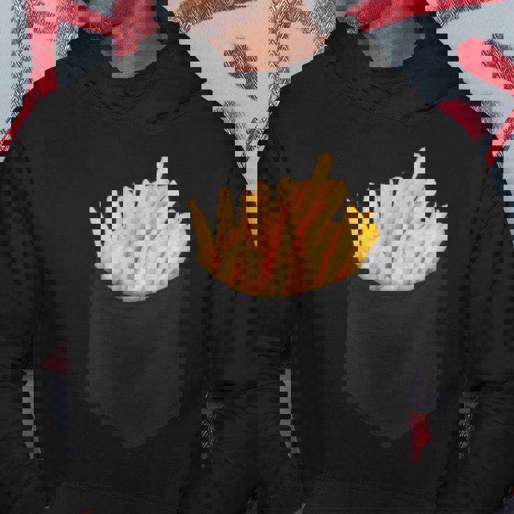 ポケットフライドポテト 胸にチップス フライドポテト パーカー 面白い贈り物