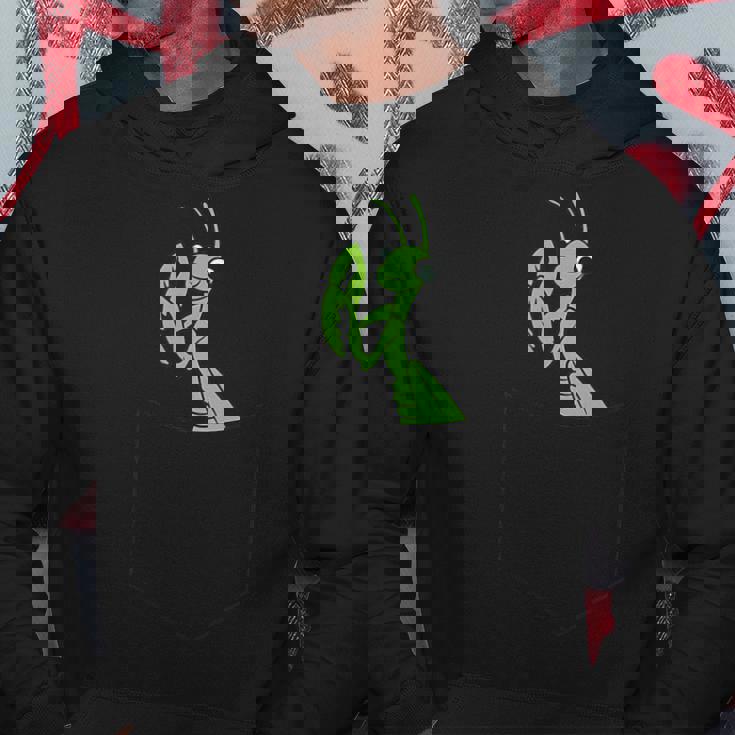 ポケット昆虫でカマキリを祈る カマキリを祈る パーカー 面白い贈り物