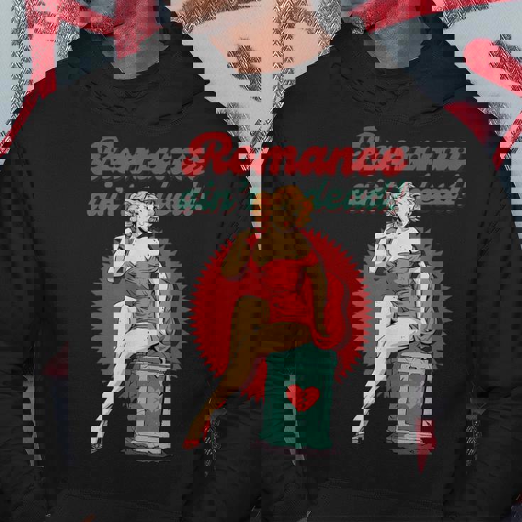 ポップアート ピンナップガール ロマンス Ain't Dead バレンタインシングル パーカー 面白い贈り物