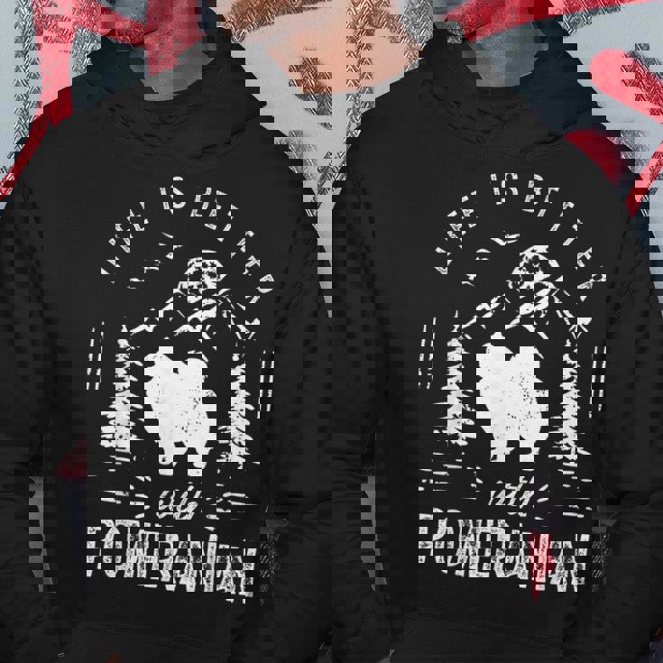 ポメラニアンライフベターママパパ犬 パーカー 面白い贈り物