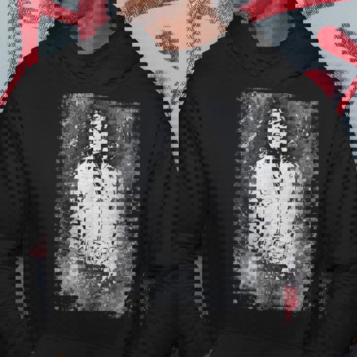 マイケル・ジャクソン バッド・ワールド・ツアー 1988年 白黒スプラッター パーカー 面白い贈り物