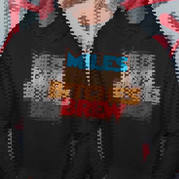 マイルス・デイビス・ビッチズ・ブリュー・ディストレストッド パーカー 面白い贈り物