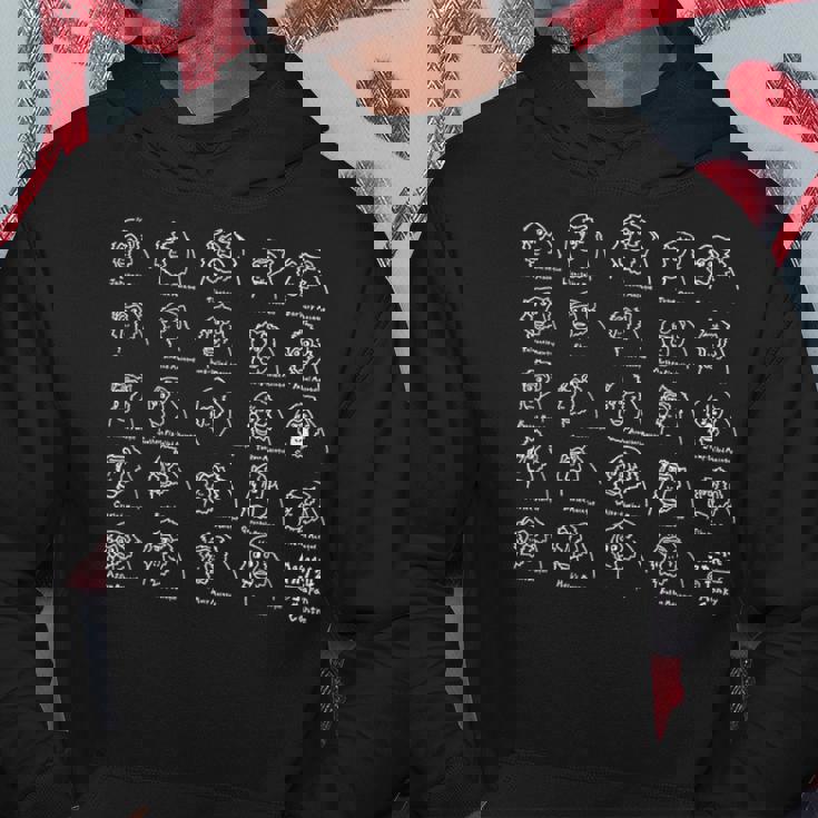 マカク属24種 （白字） パーカー 面白い贈り物