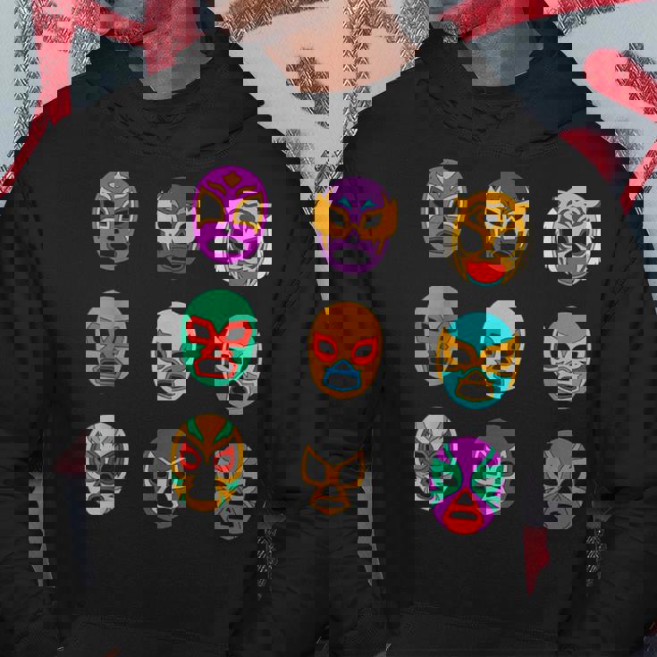 マスク・オブ・レジェンド レトロ・ルチャ・リブレ パーカー 面白い贈り物